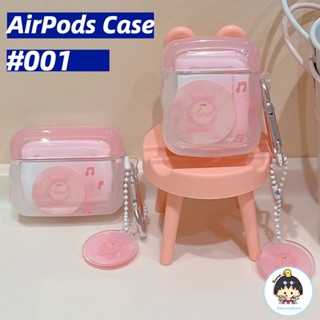 เคสหูฟังบลูทูธไร้สาย แบบซิลิโคนแข็ง ลายการ์ตูนน่ารัก สีชมพู สําหรับ Airpods 1 2 3 pro 2