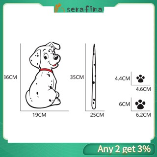 Rf D-1408 สติกเกอร์ติดกระจกหน้ารถ ที่ปัดน้ําฝน สติกเกอร์ตกแต่งกระจก รูปสุนัข สติกเกอร์ตัวถัง