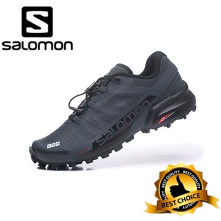 Salomon Speedcross Pro 2 รองเท้าวิ่ง ระบายอากาศ น้ําหนักเบา ทนทาน สีเทาเข้ม สีดํา สําหรับผู้ชาย