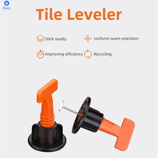 [50pcs] Alignment Tile Leveling Wedges Tile Spacers System Flat Ceramic Leveler Construction Locator 【bluey】