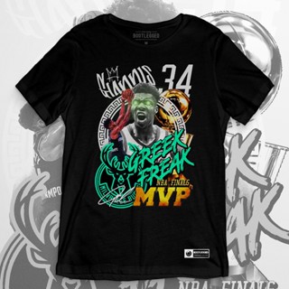 [100% Cotton]Giannis Antetokounmpo 01 Bootleg Design T-Shirt (Classic Fit) แฟชั่นแขนสั้นผ้าฝ้าย