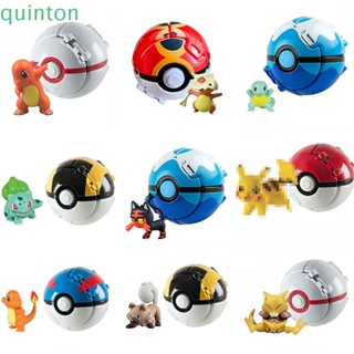 Quinton ฟิกเกอร์ รูป Pokemon Elf Ball Vulpix Squirtle ของเล่นสําหรับเด็ก