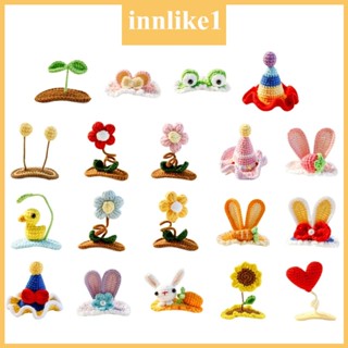 Innlike1 กิ๊บติดผม รูปหูกระต่ายน่ารัก สีรุ้ง เครื่องประดับ สําหรับเด็กผู้หญิง