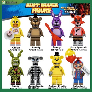 【COD】&lt; Available &gt; บล็อกตัวต่อ FNAF Foxy Chica Bonnie Five Nights At Freddy ของเล่นปริศนา ของขวัญ สําหรับเด็ก