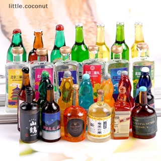 [little.coconut] โมเดลขวดเครื่องดื่มจิ๋ว 1:12 1:6 สําหรับตกแต่งบ้านตุ๊กตา 20 ชิ้น