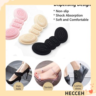 Hecceh 2 ชิ้น รองเท้า Insoles ผู้ชาย ผู้หญิง ดูแลเท้า แทรกส้นเท้า จับ รองเท้า สติกเกอร์ แผ่นรองเท้าส้นสูง