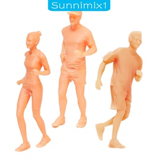 [Sunnimix1] โมเดลฟิกเกอร์ 1/64 ไม่มีสี สําหรับตกแต่งโต๊ะ สถาปัตยกรรม รถไฟ