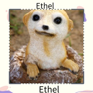 Ethel1 รูปปั้นเมียร์กัตเรซิ่น สําหรับตกแต่งสวน ระเบียง งานฝีมือ