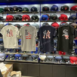 เกาหลี newera แขนสั้นเสื้อยืด mlb สหศึกษา 2023 ใหม่