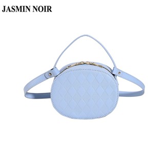 Jasmin NOIR กระเป๋าถือ กระเป๋าสะพายไหล่ สะพายข้าง หนัง PU ลายสก๊อต น่ารัก ขนาดเล็ก สําหรับสตรี