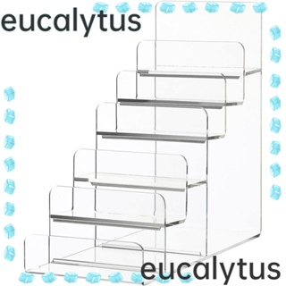 Eucalytus1 ขาตั้งอะคริลิคใส 6 ชั้น ทนทาน สําหรับวางเครื่องประดับ เครื่องสําอาง