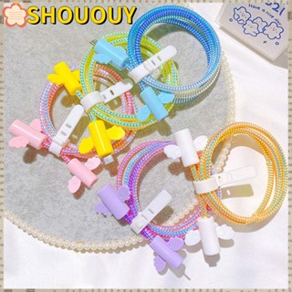 Shououy ที่ถนอมสายชาร์จ USB ซิลิโคน