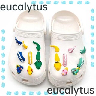 Eucalytus1 คลิปหัวเข็มขัด รูปงู มังกร DIY สําหรับตกแต่งรองเท้า