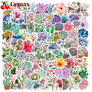 Cvmax สติกเกอร์ PVC ลายพืชอวบน้ํา หลากสี สําหรับตกแต่ง DIY 200 ชิ้น