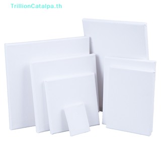 Trillioncatalpa บอร์ดวาดภาพสีน้ํามันบนผ้าใบ ขนาดเล็ก สีขาว
