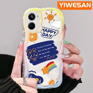 สําหรับ Realme 10 เคสการ์ตูนน่ารัก ดาว สายรุ้ง กระต่าย ลวดลาย เคสใส เนื้อครีม ใส เคสโทรศัพท์ ฝาครอบป้องกัน