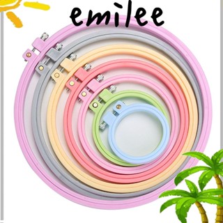 EMILEE แหวนห่วงปักครอสติช DIY สําหรับเย็บผ้า