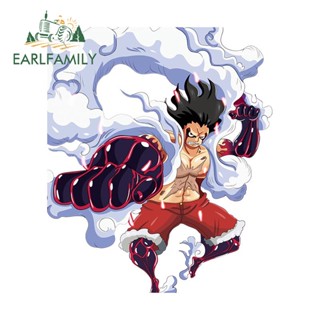 Earlfamily สติกเกอร์ ลายการ์ตูนอนิเมะ One Piece 13 ซม. X 10.2 ซม. กันรอยขีดข่วน สําหรับตกแต่งรถยนต์ รถจักรยานยนต์ หน้าต่าง แล็ปท็อป