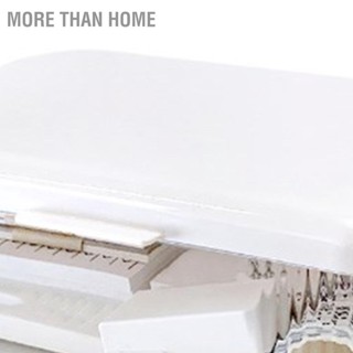 More than Home กล่องเก็บของใสอเนกประสงค์ PS กล่องเก็บของใสพร้อมฝาปิดสำหรับแต่งหน้ายา