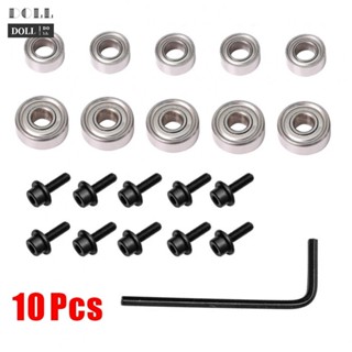 ⭐24H SHIPING ⭐Ball Bearings Guide Tool Top Mounted For Wood Set Silver 10Pcs Accessories