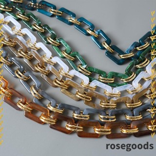 Rosegoods1 สายโซ่อะคริลิค สีทอง แบบเปลี่ยน สําหรับกระเป๋าถือ กระเป๋าสะพายไหล่