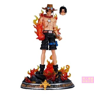 🔥สปอตสินค้า🔥 ฟิกเกอร์ วันพีซ โมเดลฟิกเกอร์ โมเดล One Piece Portgas D Ace Figure - ฟิกเกอร์อนิเมะ Ace แฟนตาซี ขนาดใหญ่ 42 ซม.