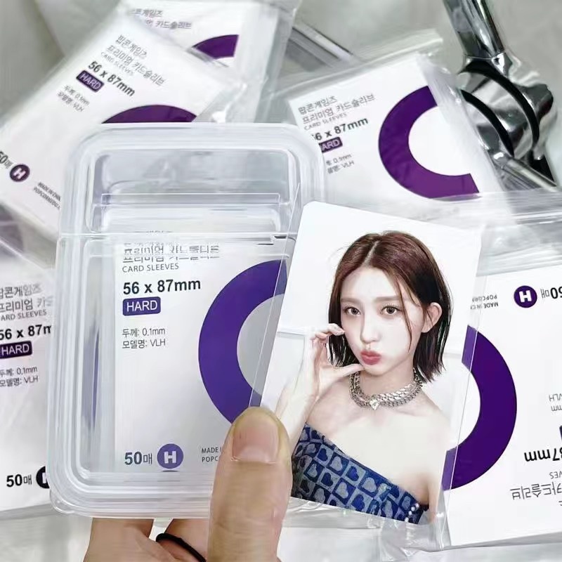 เคสโปสการ์ด ฟิล์มใส หนา 20 ผ้าไหม ขนาดเล็ก 0.1 มม. สไตล์เกาหลี ราคาถูก 50 ชิ้น ต่อแพ็ก