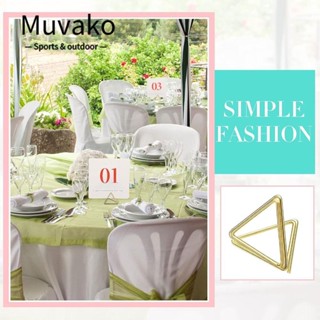 Muvako ที่ใส่นามบัตร ทรงสามเหลี่ยม 0.95 นิ้ว สีทอง 100 ชิ้น