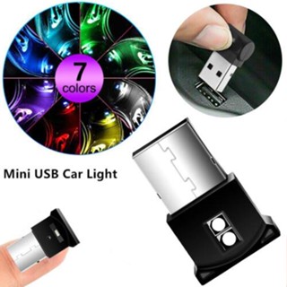 หลอดไฟนีออน LED USB ขนาดเล็ก อุปกรณ์เสริม สําหรับตกแต่งภายในรถยนต์ M7E9 1 ชิ้น