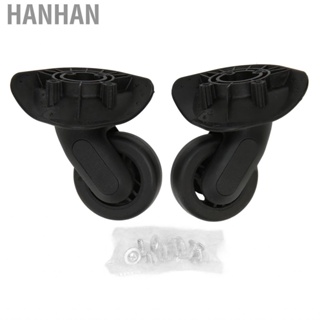 Hanhan Suitcase Universal Wheel Silent Replacement Luggage Caster Black 2pcs