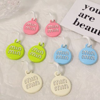 0810-YWBX-EH Miao Character Geometric round Simple Earrings New Ins Style Niche Design Dual-Wear Stud Earrings Unique Earrings DWWK