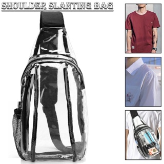 New PVC Sling Bag Transparent Stadium Shoulder Crossbody Backpack Adjustable
