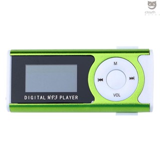 เครื่องเล่นเพลง MP3 MP3 โลหะ ขนาดเล็ก แบบพกพา พร้อมหน้าจอ LCD ไฟ LED รองรับการ์ดหน่วยความจํา TF MP3 WMA รูปแบบเสียง Gr