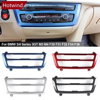 Hotwind แผงคอนโซลกลางรถยนต์ แผงวิทยุ ไฟ LED พร้อมไฟบรรยากาศ สําหรับ BMW 3/4 Series 3GT M3 M4 F30 F31 F32 F34 F36 W3Z5