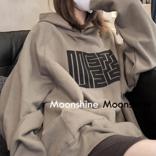 Moon เสื้อกันหนาว เสื้อคลุม ย้อนยุคในอเมริกา oversize 2023 NEW AG081001