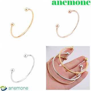 Anemone สร้อยข้อมือ สีเงิน, กําไลข้อมือ DIY, บุคลิกภาพ สไตล์เกาหลี หรูหรา สเตนเลส เดินทาง