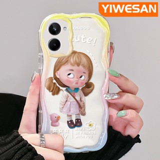 เคสโทรศัพท์มือถือ ซิลิโคนใส กันกระแทก ลายการ์ตูนเด็กผู้หญิงน่ารัก สีสันสดใส สําหรับ Realme 10