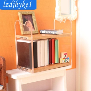 [Lzdjhyke1] ชั้นวางของไม้ ขนาดเล็ก สําหรับตกแต่งบ้านตุ๊กตา 1:12 DIY