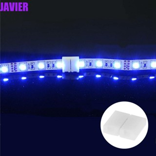 Javier แถบไฟเชื่อมต่อ 2 4 5 Pin ไร้บัดกรี สําหรับสายไฟต่อขยาย SMD 5050 RGB LED