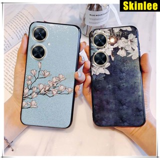 เคสโทรศัพท์มือถือแบบนิ่ม TPU แต่งกลิตเตอร์ ระยิบระยับ ลายดอกไม้ Gardenia &amp; Magnolia สําหรับ VIVO Y27 Y36 Y27 4G 5G