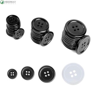 Needway กระดุมเรซิ่น ทรงกลม DIY สําหรับเสื้อผ้าเด็ก