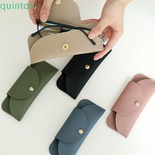 Quinton เคสหนัง PU นิ่ม สําหรับใส่แว่นตากันแดด สายตาสั้น แว่นตาอ่านหนังสือ