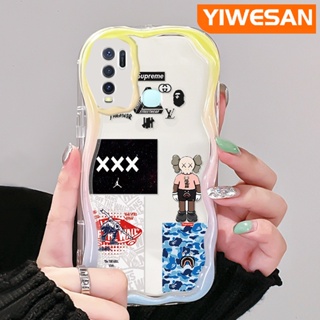 เคสโทรศัพท์มือถือ แบบใส ลายกราฟฟิติหุ่นยนต์ แนวสตรีท สีครีม สําหรับ VIVO Y30 Y30i Y50