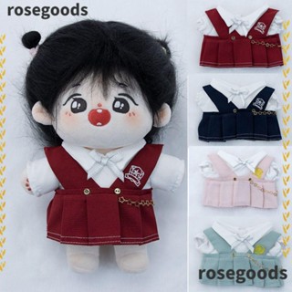 Rosegoods1 ชุดเครื่องแบบนักเรียน เสื้อผ้า คุณภาพสูง สําหรับตุ๊กตา 10 20 ซม. 1 ชุด