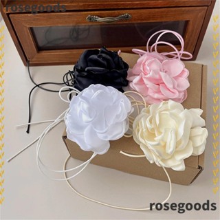 Rosegoods1 สร้อยคอโชคเกอร์ แฟชั่น หรูหรา เชือกยาว เครื่องประดับ อุปกรณ์เสริม