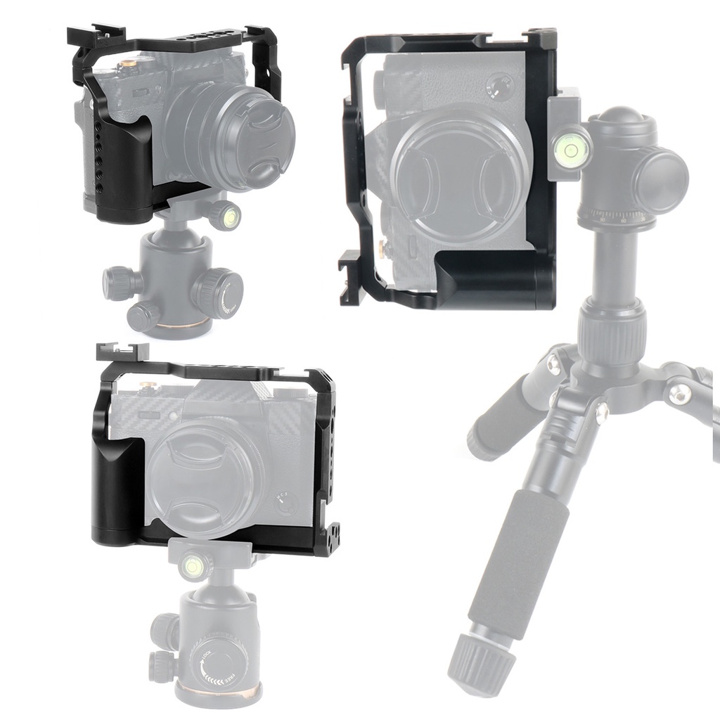 กรอบป้องกันกล้อง XT-20 XT-30 พร้อมแคลมป์สายเคเบิล สําหรับ Fujifilm XT20 XT30 II Video DSLR 1/4 3/8