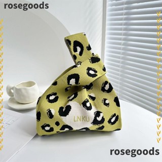 Rosegoods1 กระเป๋าถือ กระเป๋าสะพายไหล่ กระเป๋าช้อปปิ้ง ลายเสือดาว หัวใจ ขนาดเล็ก