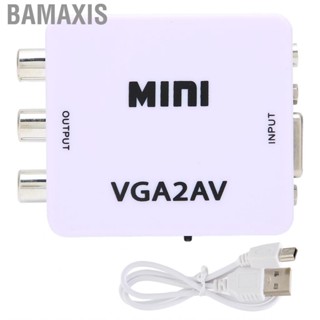 Bamaxis To TV Converter Mini VGA AV 1080P HD Video Adapter 165MHz