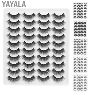 Yayala Thick False Lashes  Eyelashes Long and Curly Eyelash 20 Pairs Of Are Available No Shed Hair Not Loose for Beauty Salon Home