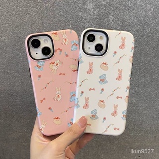 เคสโทรศัพท์มือถือแบบแข็ง ลายการ์ตูนกระต่ายน่ารัก สําหรับ Iphone 14Promax 14Pro 14Plus 14 13Promax 13Pro 13 12Promax 12Pro 12 11Promax 11Pro 11 XSMAX XR